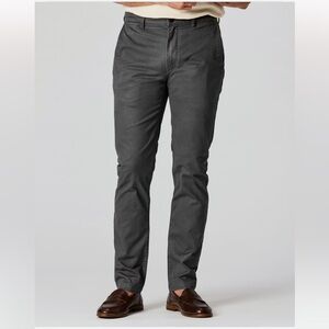 Huckberry Flint & Tinder 365 Chino Pant Slim Fit Charcoal Stretch Cotton-36x32